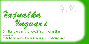 hajnalka ungvari business card